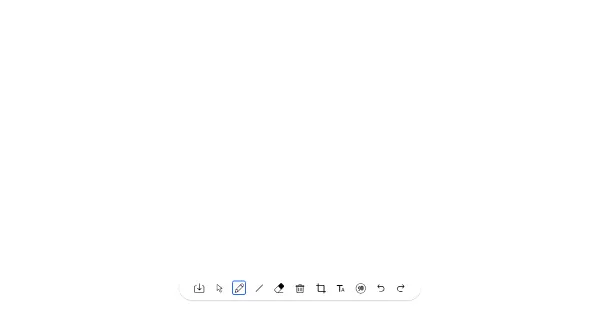 Screenshot of drawing board