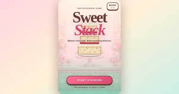 Screenshot of Cake Stack Sweet Rush