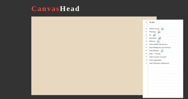 Screenshot of CanvasHead