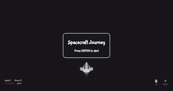 Screenshot of spacecraft game