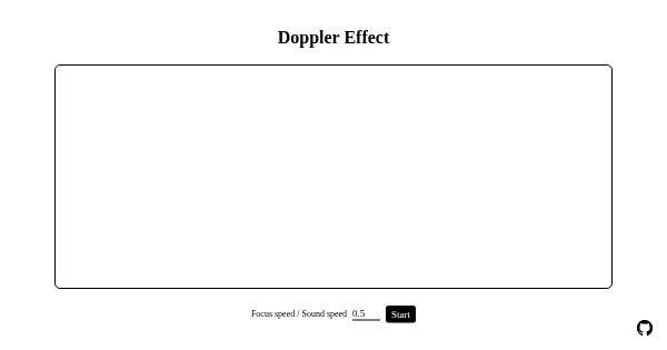 Screenshot of doppler effect