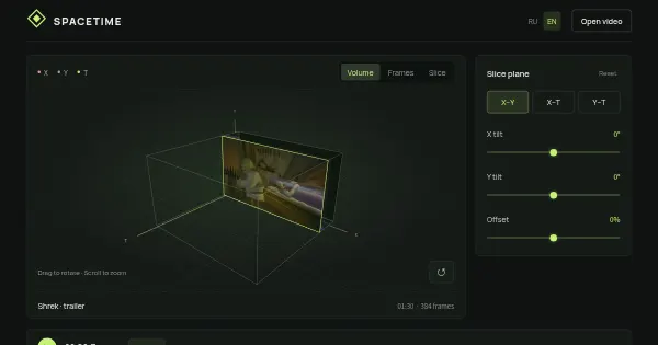 Screenshot of spacetime