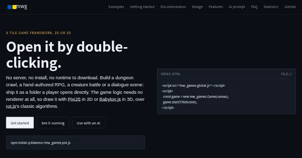 Screenshot of mwg