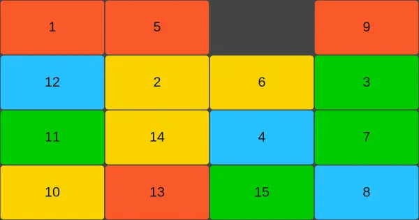Screenshot of SlidingPuzzle