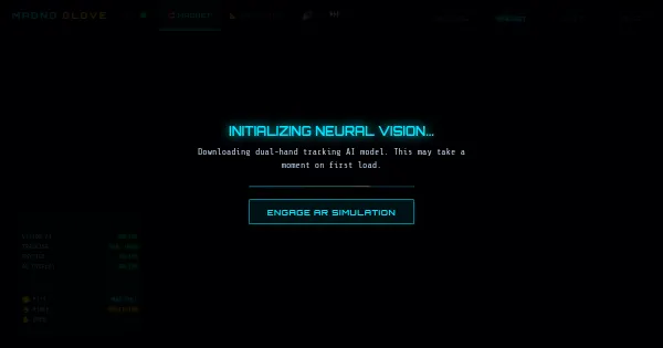 Screenshot of MagnoGlove Demo