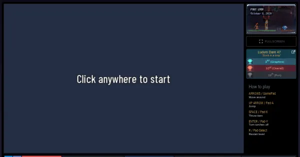 Screenshot of ld47 fortLoop