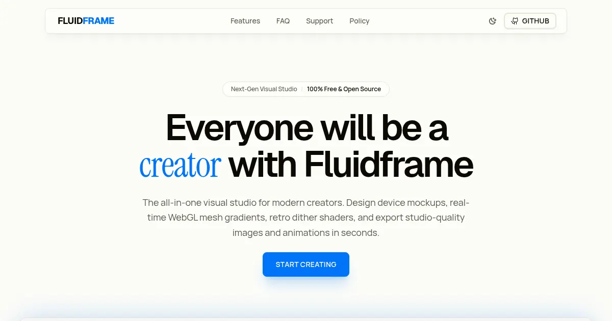 Screenshot of Fluidframe