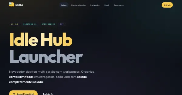 Screenshot of Idle Hub