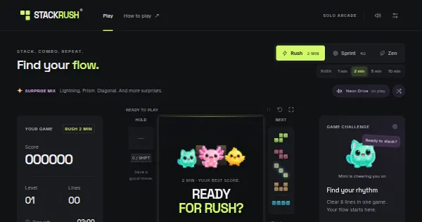 Screenshot of StackRush
