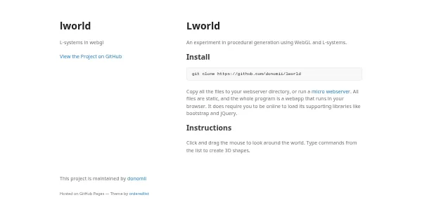 Screenshot of lworld
