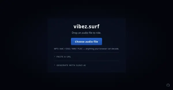 Screenshot of vibez.surf