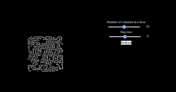 Screenshot of Cellular Automata