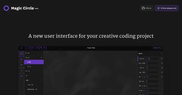 Screenshot of magic circle