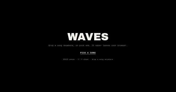 Screenshot of waves