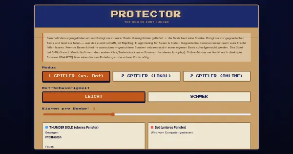 Screenshot of Protector Game