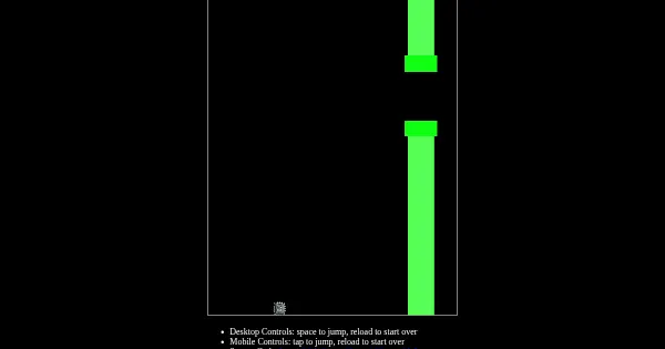 Screenshot of phlappy bird