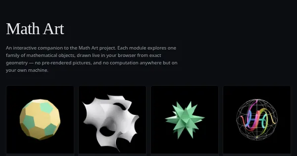 Screenshot of Math Art