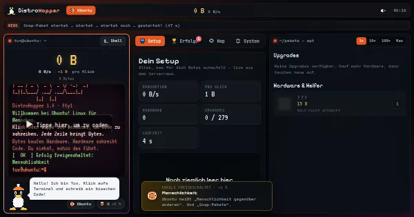 Screenshot of distrohopper
