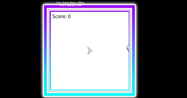 Screenshot of pixiAsteroidsGame