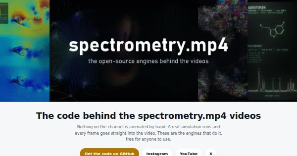 Screenshot of spectrometry public