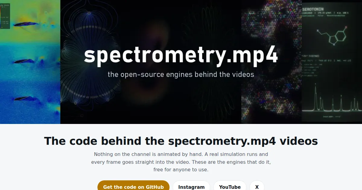Screenshot of spectrometry public