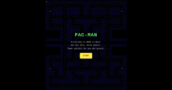 Screenshot of pacman classic
