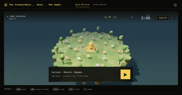 Screenshot of creatorhive hive