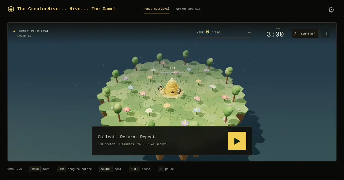 Screenshot of creatorhive hive