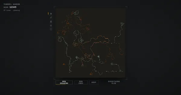 Screenshot of tendril garden