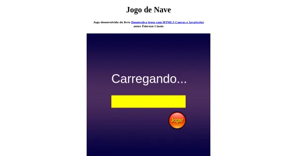 Screenshot of jogo de nave
