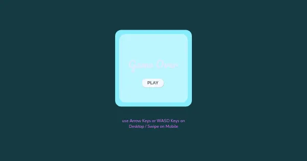 Screenshot of canvas game