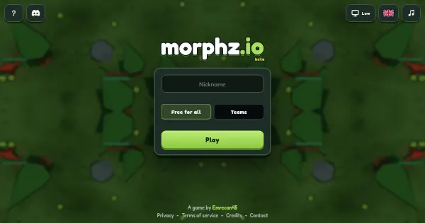 Screenshot of morphz io