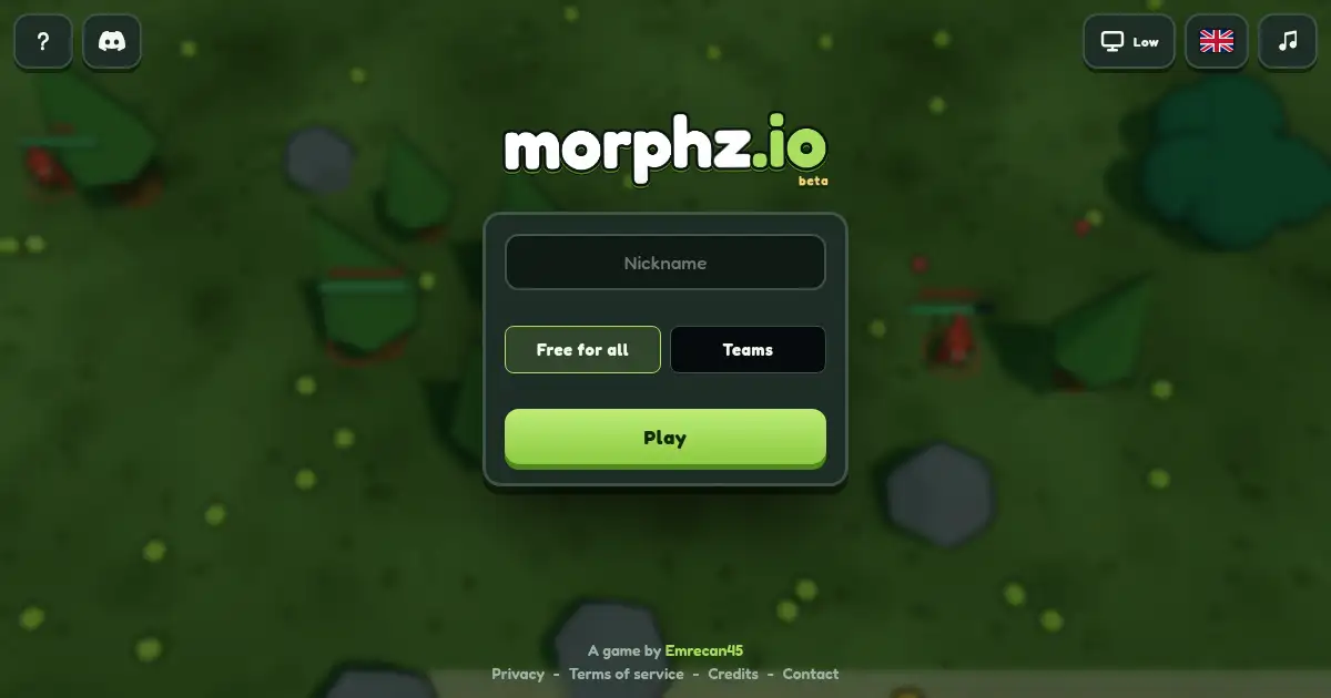 Screenshot of morphz io