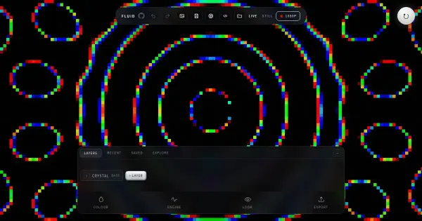 Screenshot of fluid