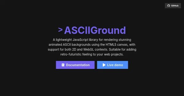 Screenshot of ASCIIGround