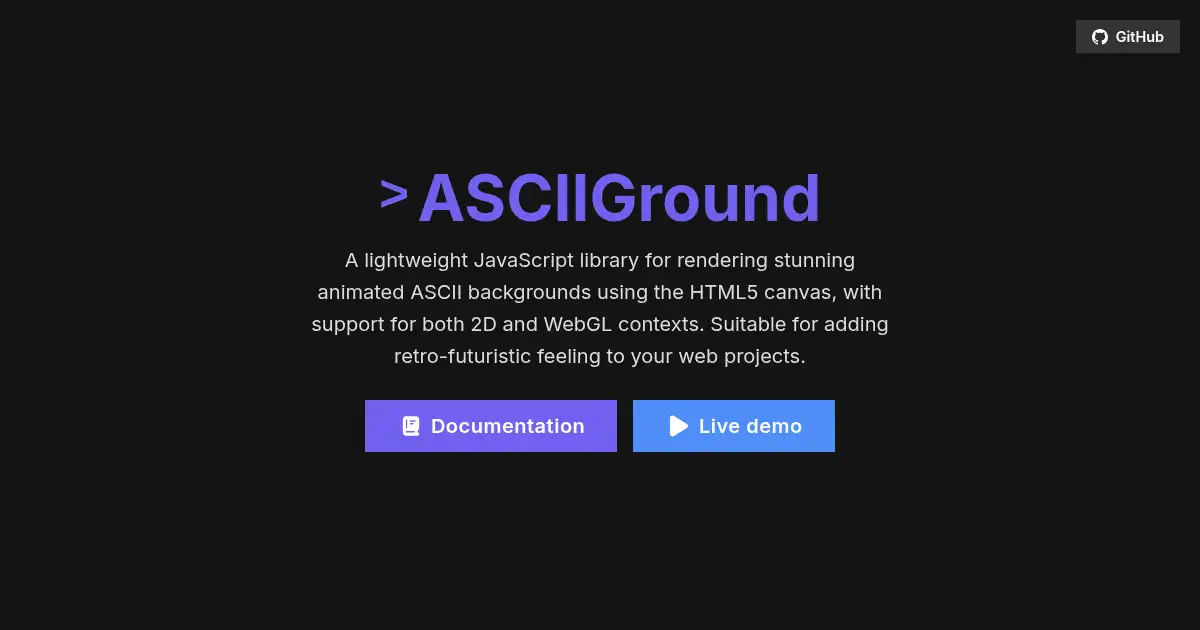 Screenshot of ASCIIGround