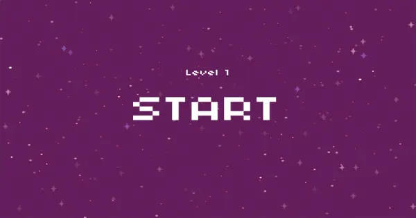 Screenshot of pixi space game
