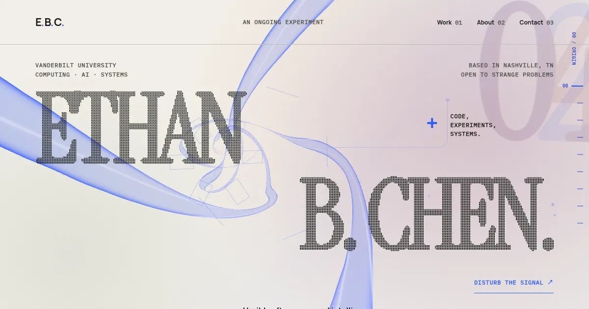 Screenshot of ethanbchen.com