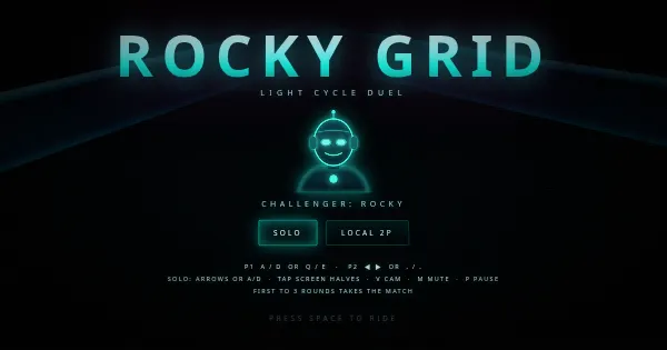 Screenshot of rocky grid