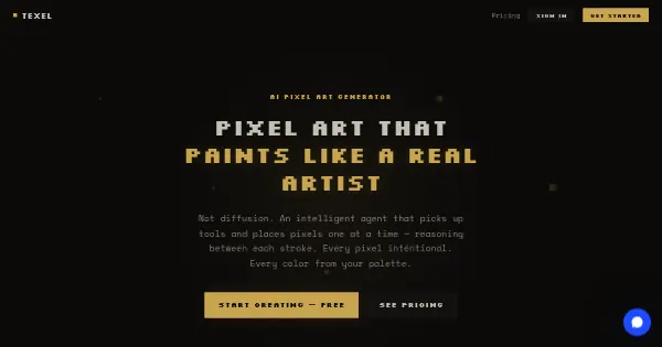 Screenshot of texel studio