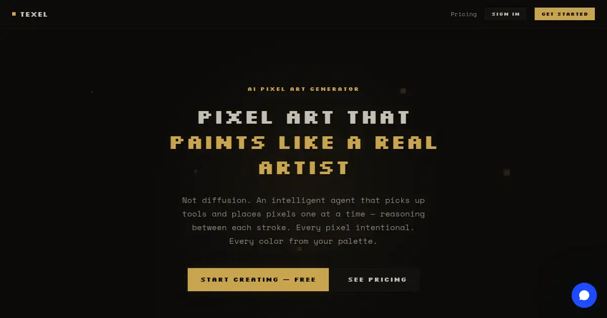 Screenshot of texel studio
