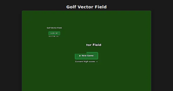 Screenshot of vector golf