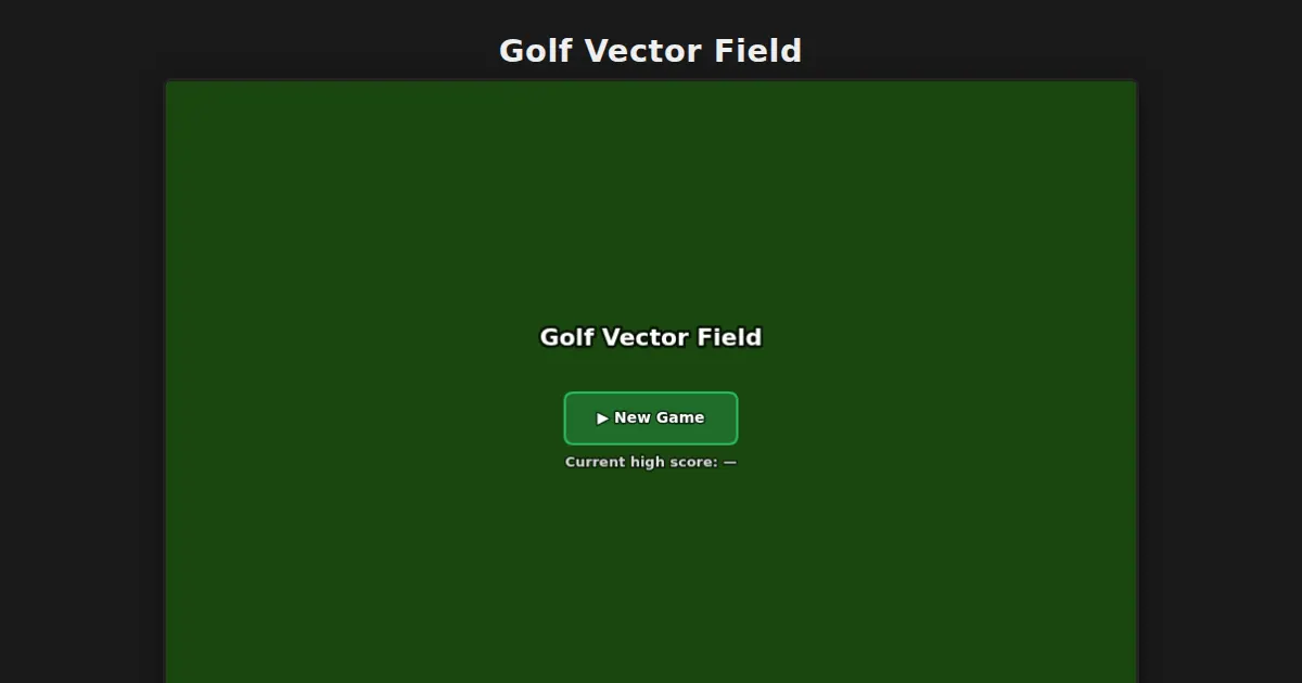 Screenshot of vector golf