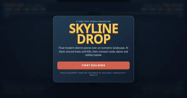 Screenshot of skyline drop