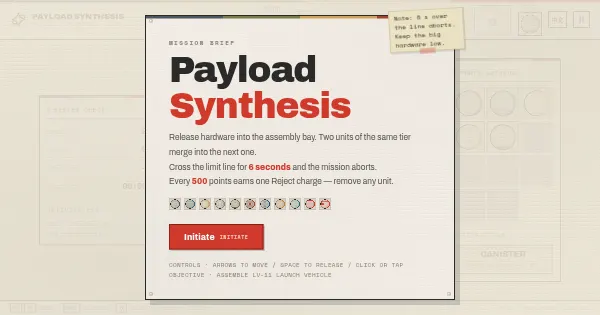 Screenshot of payload synthesis