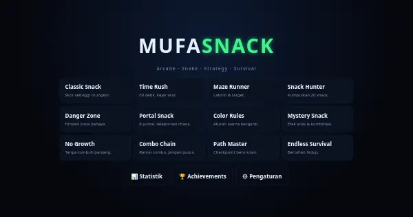 Screenshot of snake game