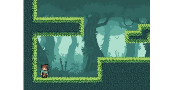 Screenshot of phaser platformer
