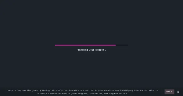Screenshot of reform kingdom