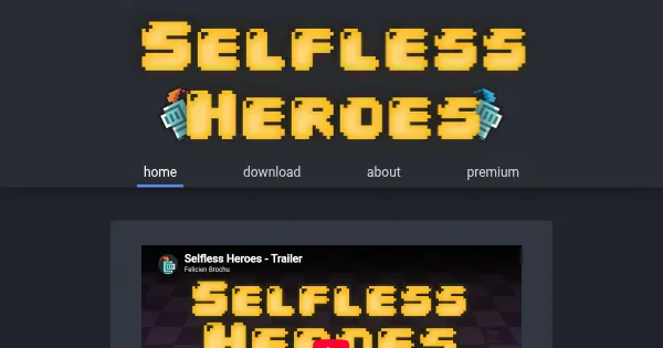 Screenshot of selflessheroes