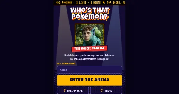 Screenshot of whos that pokemon